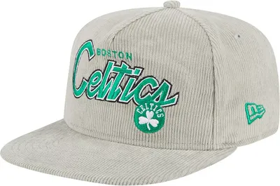 New Era Adult Boston Celtics Corduroy Golf Snapback Adjustable Hat