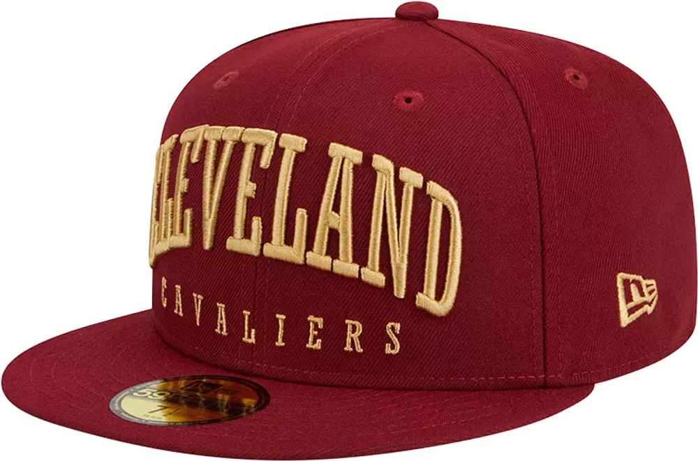 New Era Adult Cleveland Cavaliers Text 59Fifty Hat