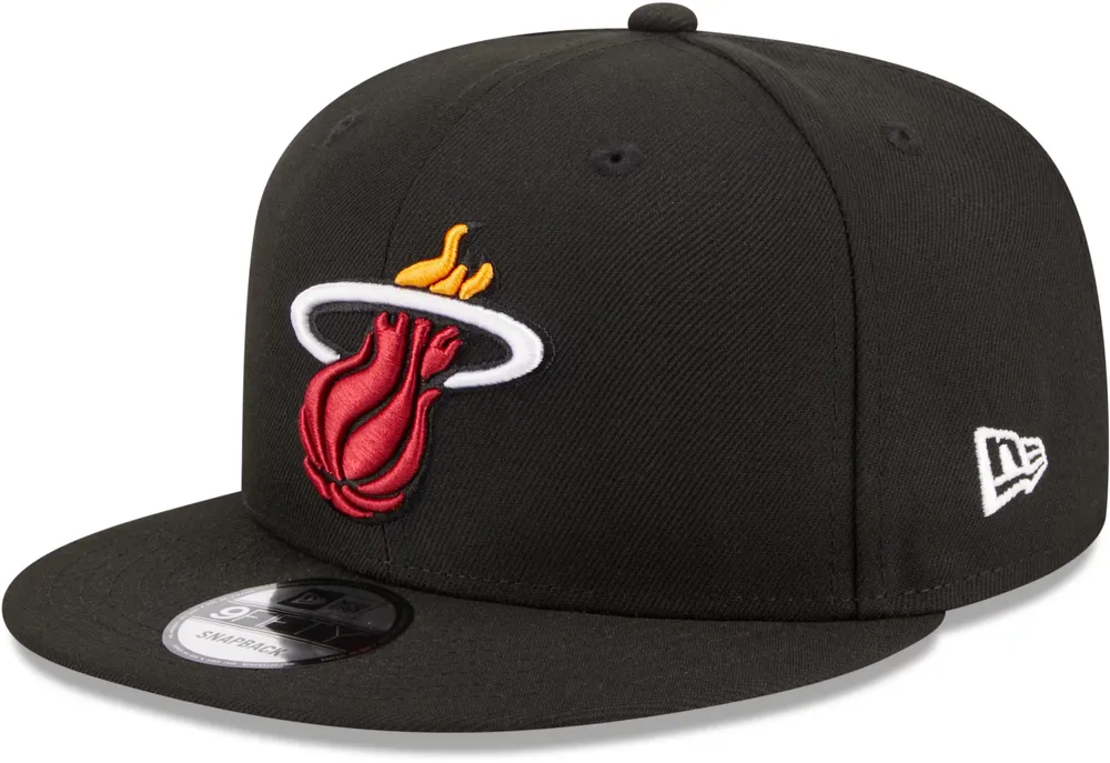 New Era Miami Heat Black 9Fifty Adjustable Hat