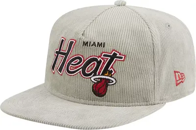 New Era Adult Miami Heat Corduroy Golf Snapback Adjustable Hat