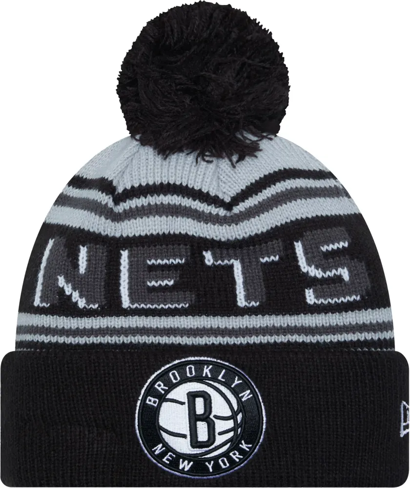 New Era Adult Brooklyn Nets Black Cheer Knit Hat