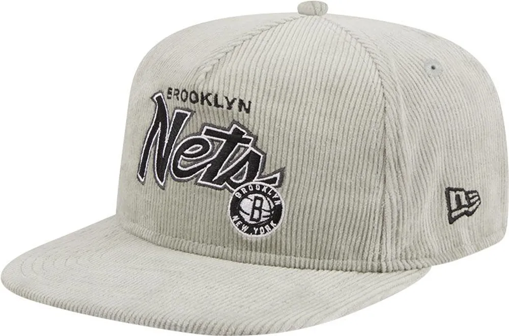 New Era Adult Brooklyn Nets Corduroy Golf Snapback Adjustable Hat