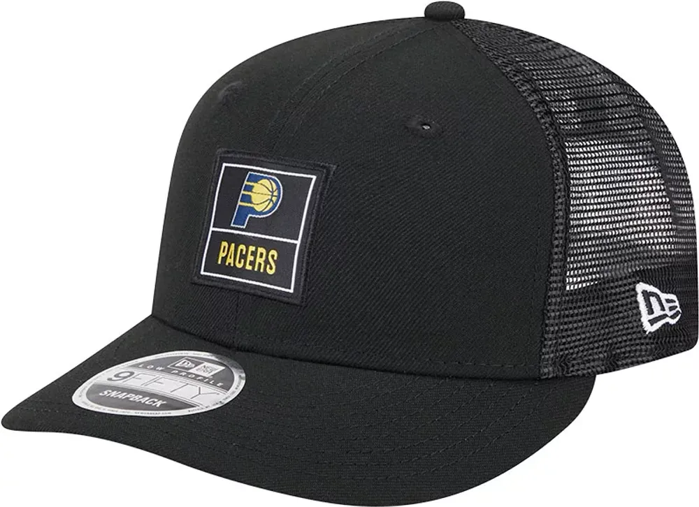 New Era Adult Indiana Pacers Black Label Adjustable Trucker Hat