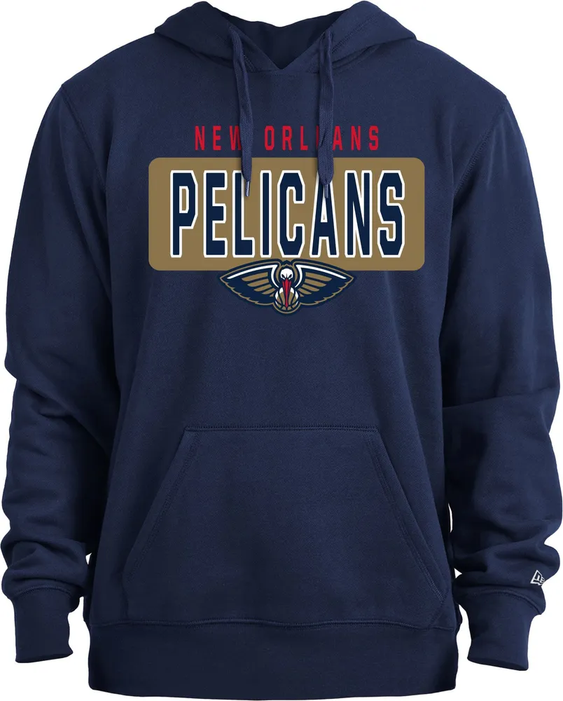 New Era Men's Orleans Pelicans Navy Fleece Hoodie