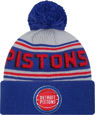 New Era Adult Detroit Pistons Blue Cheer Knit Hat