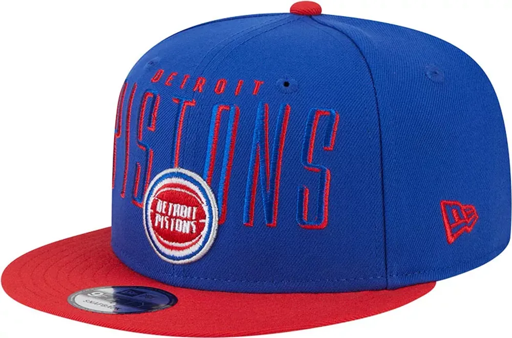 New Era Adult Detroit Pistons Headline 9Fifty Adjustable Snapback Hat