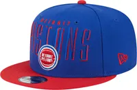 New Era Adult Detroit Pistons Headline 9Fifty Adjustable Snapback Hat