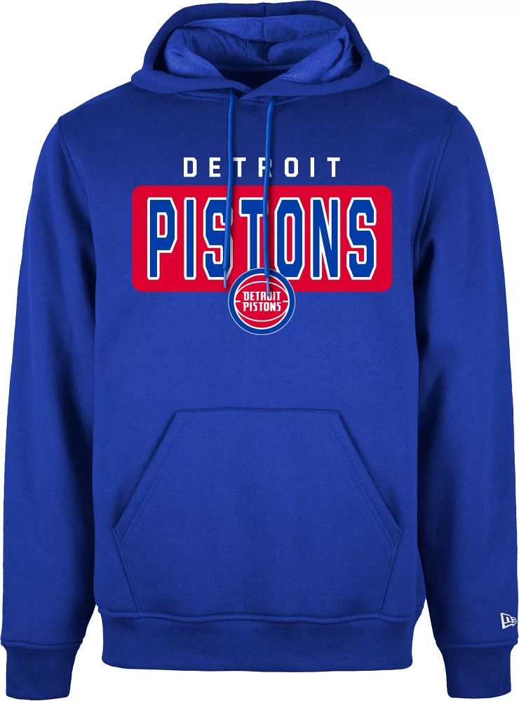 New Era Men's Detroit Pistons Royal Fleece Hoodie