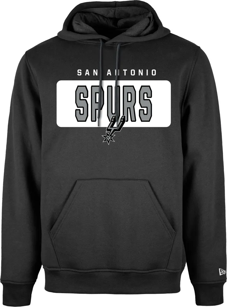 New Era Men's San Antonio Spurs Black Fleece Hoodie