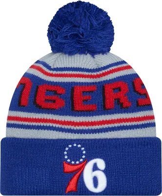 New Era Adult Philadelphia 76ers Blue Cheer Knit Hat