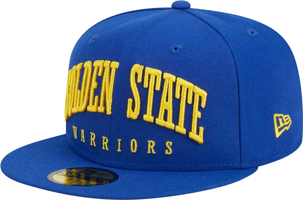 New Era Adult Golden State Warriors Text 59Fifty Hat