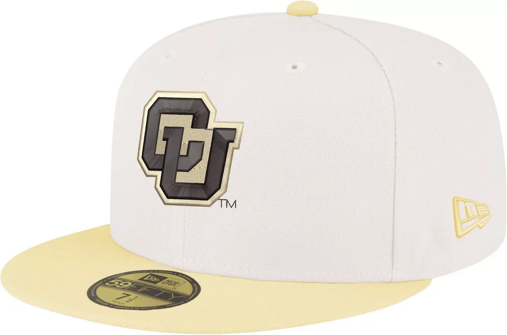 New Era Men's Colorado Buffaloes Natural 59Fifty Fitted Hat