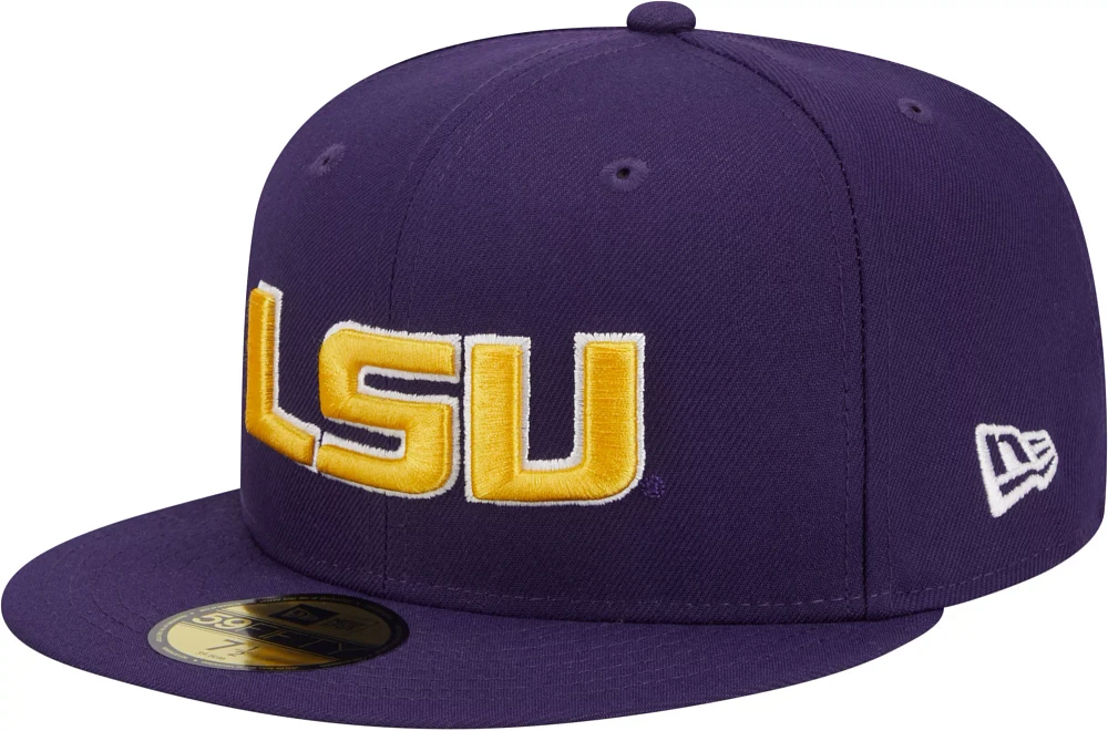 New Era Men's LSU Tigers Purple 59Fifty Fitted Hat