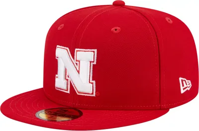 New Era Men's Nebraska Cornhuskers Scarlet 59Fifty Fitted Hat