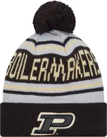 New Era Men's Purdue Boilermakers Black Pom Wordmark Beanie