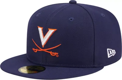 New Era Men's Virginia Cavaliers Blue 59Fifty Fitted Hat