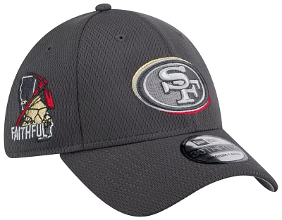 New Era Men's San Francisco 49ers 2024 NFL Draft Graphite 39Thirty Stretch Fit Hat