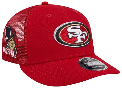 New Era Men's San Francisco 49ers 2024 NFL Draft Red Low Profile 9Fifty Adjustable Hat