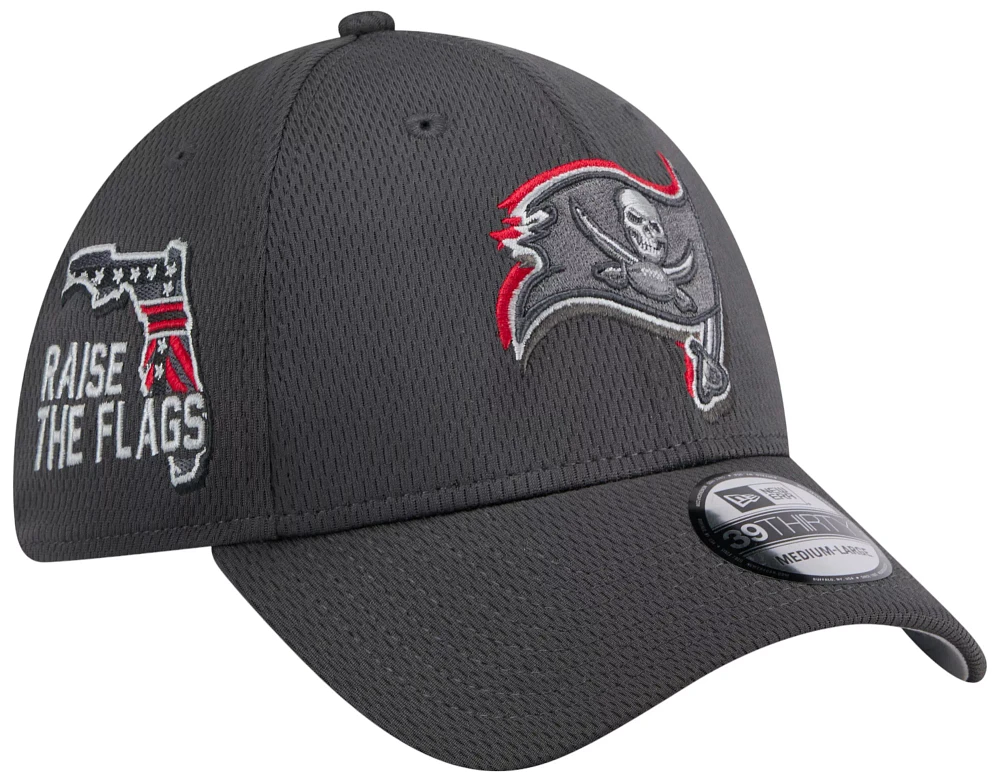 New Era Men's Tampa Bay Buccaneers 2024 NFL Draft Graphite 39Thirty Stretch Fit Hat