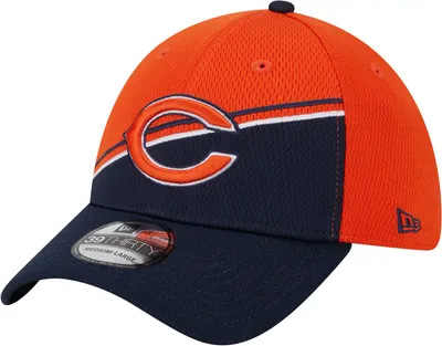 New Era Men's Chicago Bears 2023 Sideline Alternate Navy 39Thirty Stretch Fit Hat