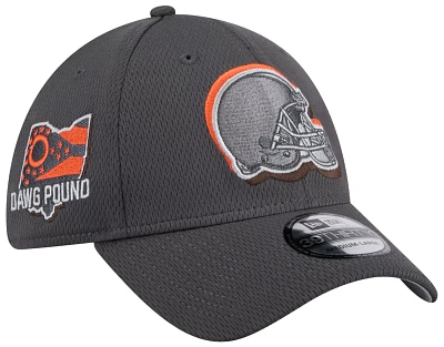 New Era Men's Cleveland Browns 2024 NFL Draft Graphite 39Thirty Stretch Fit Hat