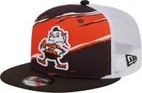 New Era Men's Cleveland Browns Tear Team Color 9Fifty Adjustable Trucker Hat