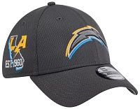 New Era Men's Los Angeles Chargers 2024 NFL Draft Graphite 39Thirty Stretch Fit Hat