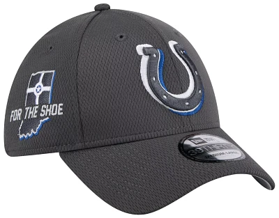 New Era Men's Indianapolis Colts 2024 NFL Draft Graphite 39Thirty Stretch Fit Hat