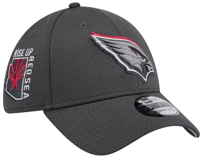 New Era Men's Arizona Cardinals 2024 NFL Draft Graphite 39Thirty Stretch Fit Hat