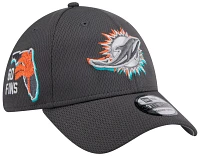 New Era Men's Miami Dolphins 2024 NFL Draft Graphite 39Thirty Stretch Fit Hat