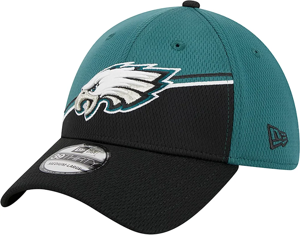 New Era Men's Philadelphia Eagles 2023 Sideline Alternate Dark Green 39Thirty Stretch Fit Hat