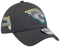 New Era Men's Jacksonville Jaguars 2024 NFL Draft Graphite 39Thirty Stretch Fit Hat