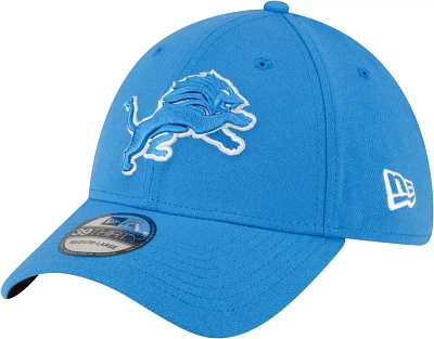 New Era Men's Detroit Lions Team Classic 39Thirty Blue Stretch Fit Hat