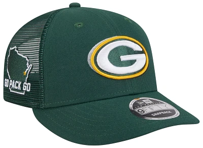 New Era Men's Green Bay Packers 2024 NFL Draft Green Low Profile 9Fifty Adjustable Hat