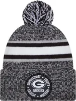 New Era Men's Green Bay Packers 2023 Inspire Change White Knit Beanie