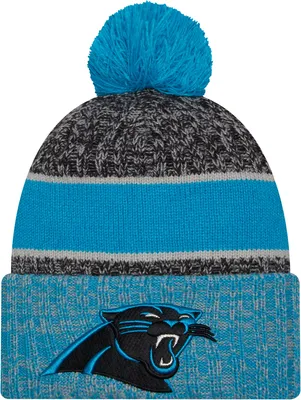 New Era Men's Carolina Panthers 2023 Sideline Alternate Bright Blue Sport Knit