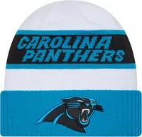 New Era Men's Carolina Panthers 2023 Sideline White Tech Knit Beanie