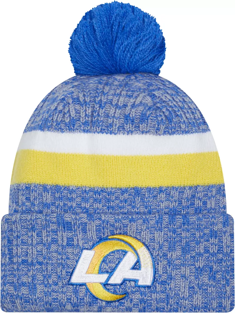 New Era Men's Los Angeles Rams 2023 Sideline Bright Blue Sport Knit Beanie