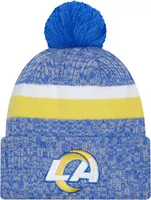 New Era Men's Los Angeles Rams 2023 Sideline Bright Blue Sport Knit Beanie