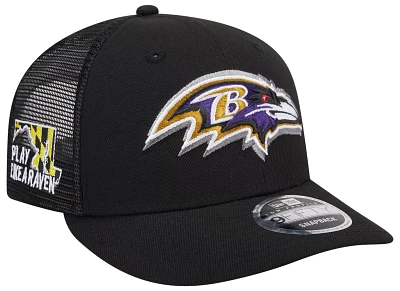 New Era Men's Baltimore Ravens 2024 NFL Draft Black Low Profile 9Fifty Adjustable Hat