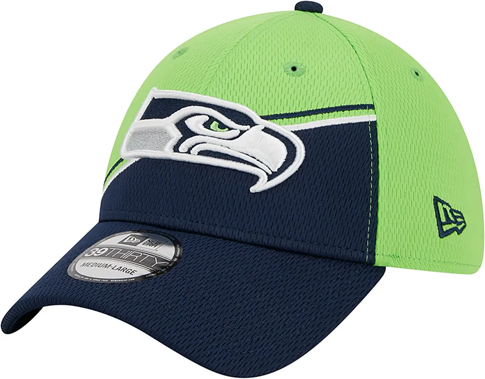 New Era Men's Seattle Seahawks 2023 Sideline Alternate Blue 39Thirty Stretch Fit Hat