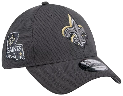 New Era Men's Orleans Saints 2024 NFL Draft Graphite 39Thirty Stretch Fit Hat