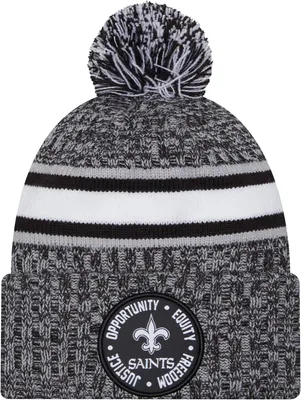 New Era Men's New Orleans Saints 2023 Inspire Change White Knit Beanie