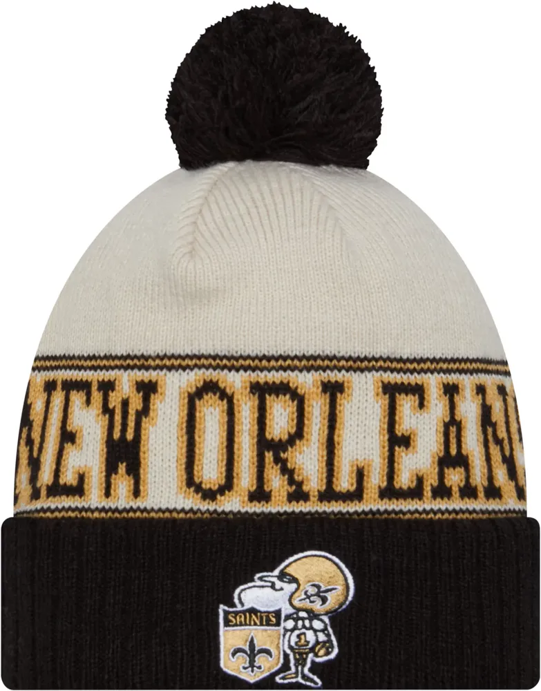 New Era Men's New Orleans Saints 2023 Sideline Historic Black Knit Beanie