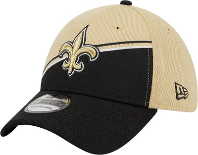 New Era Men's Orleans Saints 2023 Sideline Alternate Black 39Thirty Stretch Fit Hat