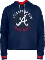 New Era Women's Atlanta Braves Navy Hoodie