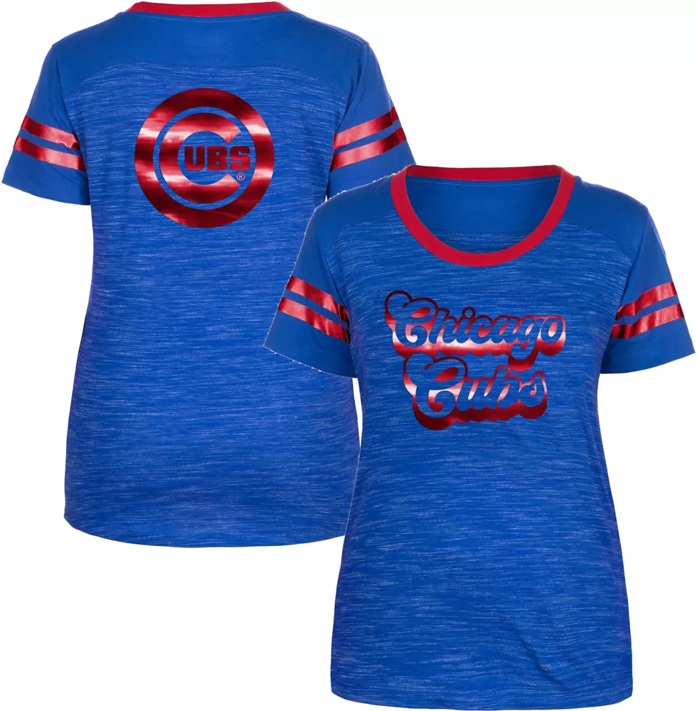 New Era Women's Chicago Cubs Blue T-Shirt