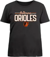 New Era Apparel Women's Baltimore Orioles Black T-Shirt