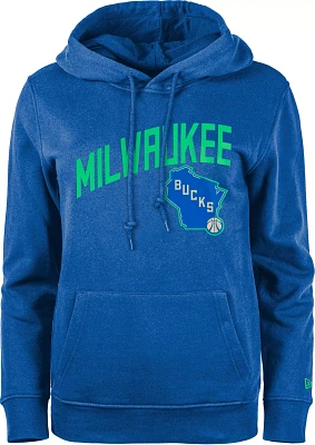 New Era Women's 2023-24 City Edition Milwaukee Bucks Pullover Hoodie