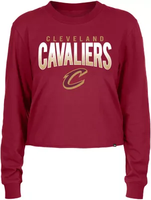 New Era Women's Cleveland Cavaliers Red Logo Long Sleeve Shirt